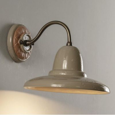 1230 SPOLETO LAMPADA A PARETE DA ESTERNI IP44 IN TERRACOTTA MADE IN ITALY ATTACCO GU10 TOSCOT - Cristalensi Shop Online