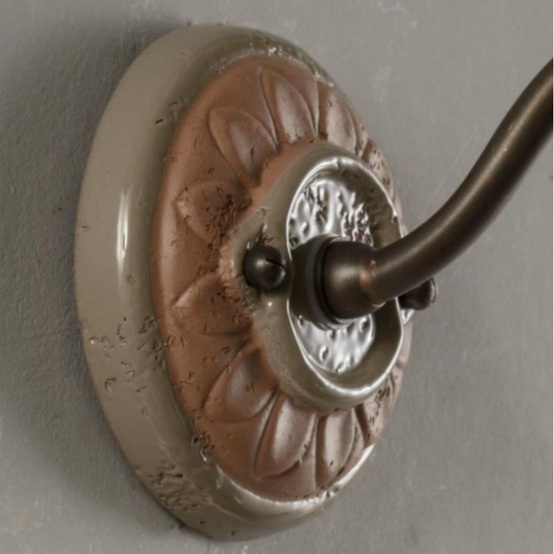 1230 SPOLETO LAMPADA A PARETE DA ESTERNI IP44 IN TERRACOTTA MADE IN ITALY ATTACCO GU10 TOSCOT - Cristalensi Shop Online
