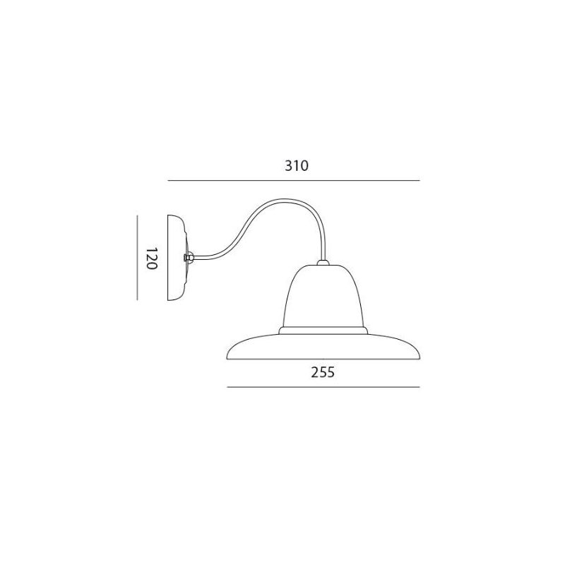 1230 SPOLETO LAMPADA A PARETE DA ESTERNI IP44 IN TERRACOTTA MADE IN ITALY ATTACCO GU10 TOSCOT - Cristalensi Shop Online