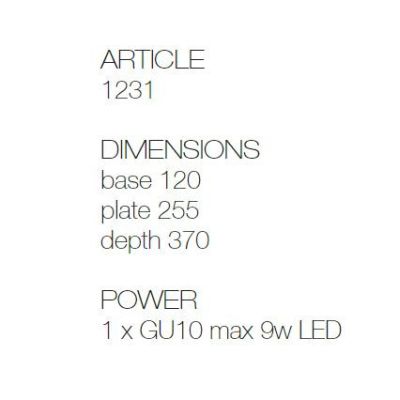 1231 SPOLETO LAMPADA A PARETE DA ESTERNI IP44 IN TERRACOTTA MADE IN ITALY ATTACCO GU10 TOSCOT - Cristalensi Shop Online