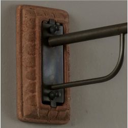 1232 SPOLETO LAMPADA A PARETE DA ESTERNI IP44 IN TERRACOTTA MADE IN ITALY ATTACCO GU10 TOSCOT - Cristalensi Shop Online 2