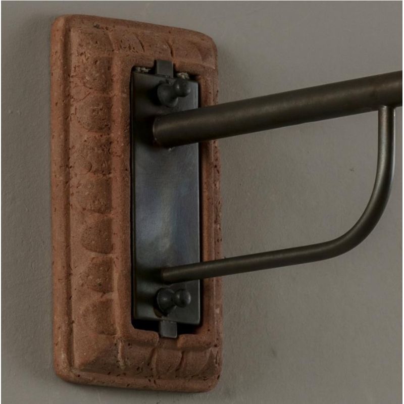 1232 SPOLETO LAMPADA A PARETE DA ESTERNI IP44 IN TERRACOTTA MADE IN ITALY ATTACCO GU10 TOSCOT - Cristalensi Shop Online