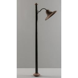 SPOLETO LAMPIONE DA GIARDINO 1 LUCE H165 CM IP44 IN TERRACOTTA MADE IN ITALY ATTACCO GU10 TOSCOT - Cristalensi Shop Online