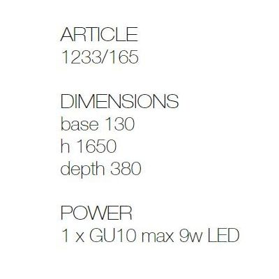 SPOLETO LAMPIONE DA GIARDINO 1 LUCE H165 CM IP44 IN TERRACOTTA MADE IN ITALY ATTACCO GU10 TOSCOT - Cristalensi Shop Online