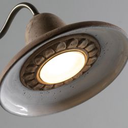 SPOLETO LAMPIONE DA GIARDINO 1 LUCE H220 CM IP44 IN TERRACOTTA MADE IN ITALY ATTACCO GU10 TOSCOT - Cristalensi Shop Online 2