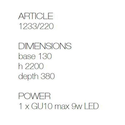 SPOLETO LAMPIONE DA GIARDINO 1 LUCE H220 CM IP44 IN TERRACOTTA MADE IN ITALY ATTACCO GU10 TOSCOT - Cristalensi Shop Online