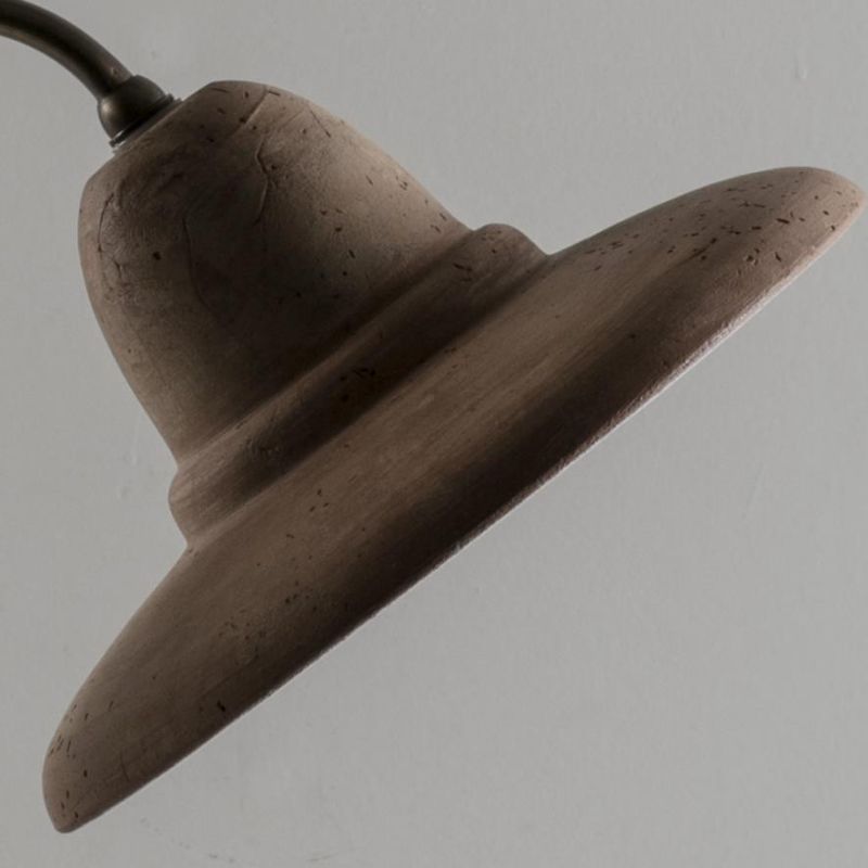 SPOLETO LAMPIONE DA GIARDINO 2 LUCI H165 CM IP44 IN TERRACOTTA MADE IN ITALY ATTACCO GU10 TOSCOT - Cristalensi Shop Online