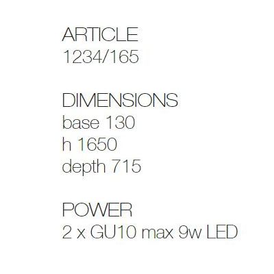 SPOLETO LAMPIONE DA GIARDINO 2 LUCI H165 CM IP44 IN TERRACOTTA MADE IN ITALY ATTACCO GU10 TOSCOT - Cristalensi Shop Online