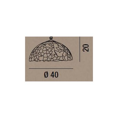 B610-T998 LAMPADA DA TAVOLO IN VETRO TIFFANY Perenz - Cristalensi Shop Online