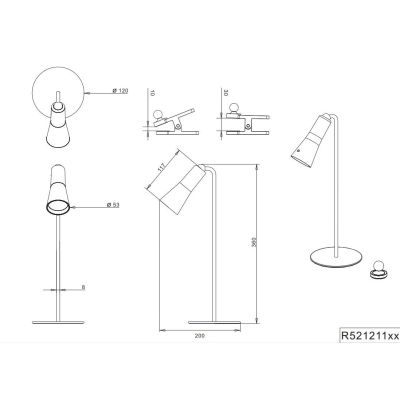 MAXI LAMPADA DA TAVOLO TOUCH BATTERIA RICARICABILE LED 2W LUCE 3000K PORTA USB 2 COLORI MAGNETICA RL - Cristalensi Shop Online