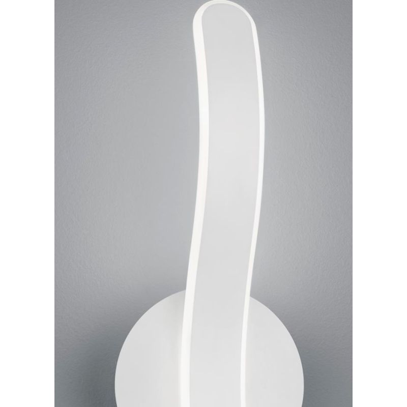 PARMA APPLIQUE MODERNA H39 CM FINITURA BIANCA O CROMO LED 11W LUCE 4000K DIMMERABILE RL - Cristalensi Shop Online