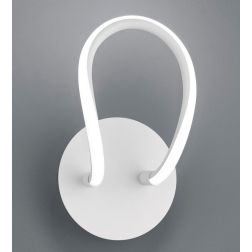 BOLOGNA APPLIQUE MODERNA SINUOSA FINITURA BIANCA O CROMO LED 11,5W LUCE 4000K DIMMERABILE RL - Cristalensi Shop Online 2