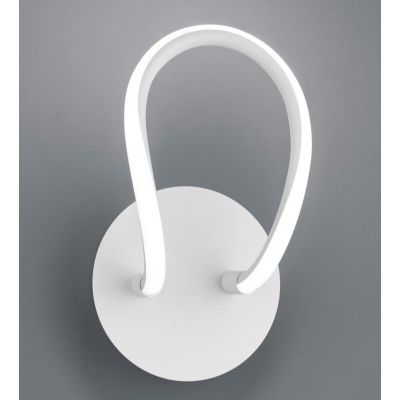 BOLOGNA APPLIQUE MODERNA SINUOSA FINITURA BIANCA O CROMO LED 11,5W LUCE 4000K DIMMERABILE RL - Cristalensi Shop Online