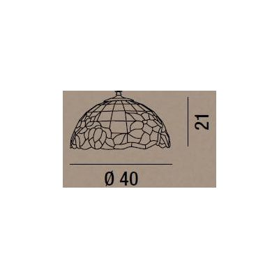 B616-T616 LAMPADA DA TAVOLO IN VETRO TIFFANY Perenz - Cristalensi Shop Online