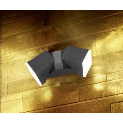 AVON APPLIQUE 2 LUCI DA ESTERNO ORIENTABILE IP54 ANTRACITE LED 12W LUCE MODERNA TRIO LIGHTING - Cristalensi Shop Online