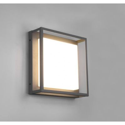 WITHAM PLAFONIERA MODERNA 30X30 LED 14W LUCE 2300,3000,4000K DA ESTERNO IP54 ANTRACITE TRIO LIGHTING - Cristalensi Shop Online