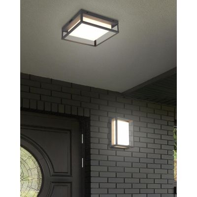 WITHAM PLAFONIERA MODERNA 30X30 LED 14W LUCE 2300,3000,4000K DA ESTERNO IP54 ANTRACITE TRIO LIGHTING - Cristalensi Shop Online