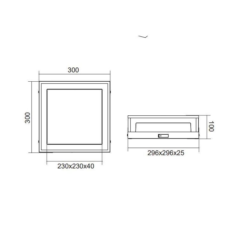 WITHAM PLAFONIERA MODERNA 30X30 LED 14W LUCE 2300,3000,4000K DA ESTERNO IP54 ANTRACITE TRIO LIGHTING - Cristalensi Shop Online
