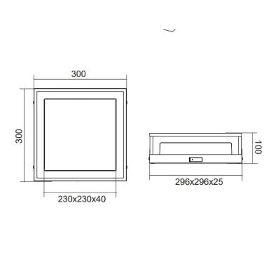 WITHAM PLAFONIERA MODERNA 30X30 LED 14W LUCE 2300,3000,4000K DA ESTERNO IP54 ANTRACITE TRIO LIGHTING - Cristalensi Shop Online