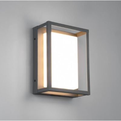 WITHAM APPLIQUE MODERNA LED 10,5W LUCE 2300,3000,4000K DA ESTERNO IP54 ANTRACITE TRIO LIGHTING - Cristalensi Shop Online
