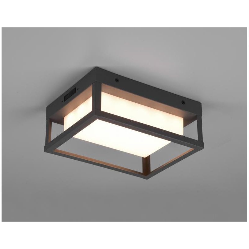 WITHAM APPLIQUE MODERNA LED 10,5W LUCE 2300,3000,4000K DA ESTERNO IP54 ANTRACITE TRIO LIGHTING - Cristalensi Shop Online