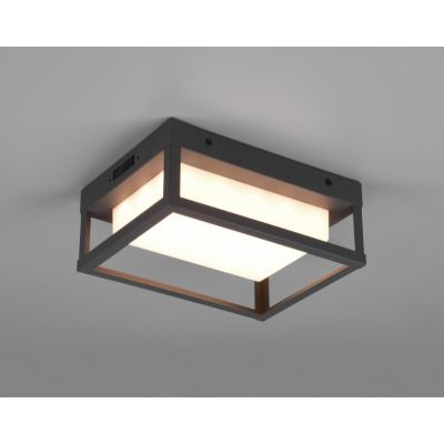 WITHAM APPLIQUE MODERNA LED 10,5W LUCE 2300,3000,4000K DA ESTERNO IP54 ANTRACITE TRIO LIGHTING - Cristalensi Shop Online