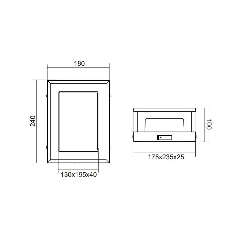 WITHAM APPLIQUE MODERNA LED 10,5W LUCE 2300,3000,4000K DA ESTERNO IP54 ANTRACITE TRIO LIGHTING - Cristalensi Shop Online