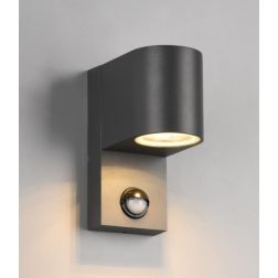 ROYA APPLIQUE DA ESTERNI IP44 SENSORE DI MOVIMENTO ANTRACITE ATTACCO GU10 TRIO LIGHTING - Cristalensi Shop Online
