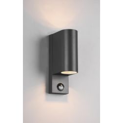 ROYA APPLIQUE DA ESTERNI IP44 CON SENSORE DI MOVIMENTO ANTRACITE ATTACCO 2XGU10 TRIO LIGHTING - Cristalensi Shop Online