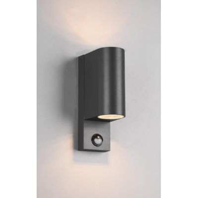 ROYA APPLIQUE DA ESTERNI IP44 CON SENSORE DI MOVIMENTO ANTRACITE ATTACCO 2XGU10 TRIO LIGHTING - Cristalensi Shop Online