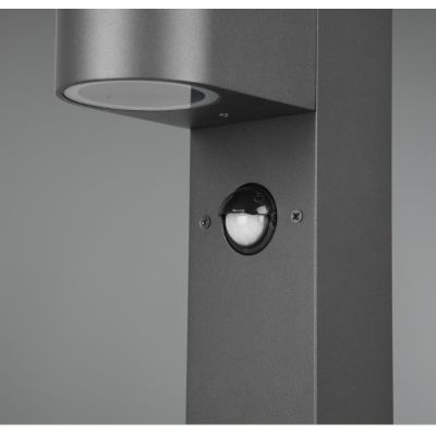 ROYA PALETTO MODERNO H50 PER ESTERNI CON SENSORE DI MOVIMENTO ANTRACITE ATTACCO GU10 TRIO LIGHTING - Cristalensi Shop Online