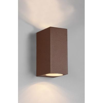 ROYA APPLIQUE SQUADRATA PER ESTERNI IP44 BIEMISSIONE DI LUCE 3 COLORI ATTACCO 2XGU10 TRIO LIGHTING - Cristalensi Shop Online