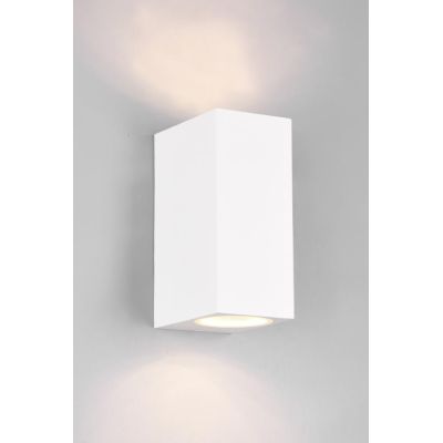 ROYA APPLIQUE SQUADRATA PER ESTERNI IP44 BIEMISSIONE DI LUCE 3 COLORI ATTACCO 2XGU10 TRIO LIGHTING - Cristalensi Shop Online