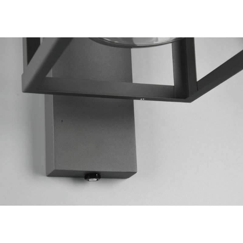 LUNGA APPLIQUE DA ESTERNO CON SENSORE CREPUSCOLARE IP44 ANTRACITE TRIO LIGHTING - Cristalensi Shop Online