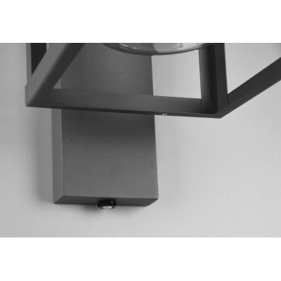 LUNGA APPLIQUE DA ESTERNO CON SENSORE CREPUSCOLARE IP44 ANTRACITE TRIO LIGHTING - Cristalensi Shop Online