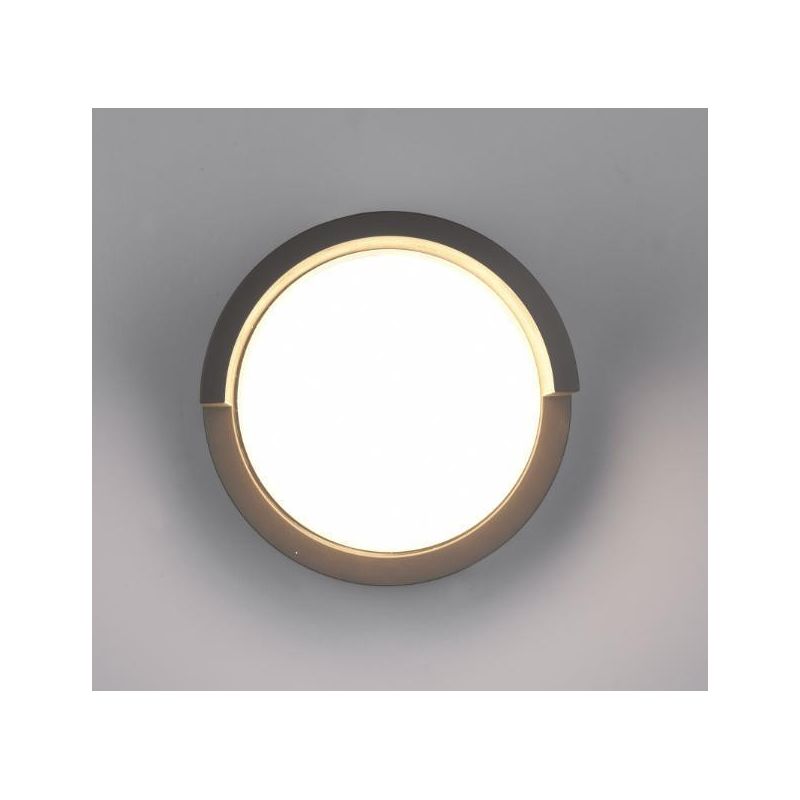 PUNO APPLIQUE DA ESTERNI ROTONDA IP54 LED 8W LUCE 3000K NERA D15 CM RL - Cristalensi Shop Online