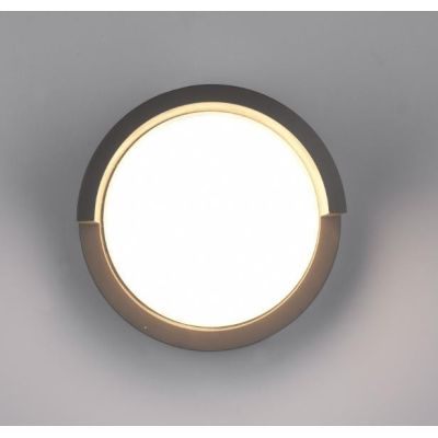 PUNO APPLIQUE DA ESTERNI ROTONDA IP54 LED 8W LUCE 3000K NERA D15 CM RL - Cristalensi Shop Online