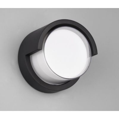PUNO APPLIQUE DA ESTERNI ROTONDA IP54 LED 8W LUCE 3000K NERA D15 CM RL - Cristalensi Shop Online