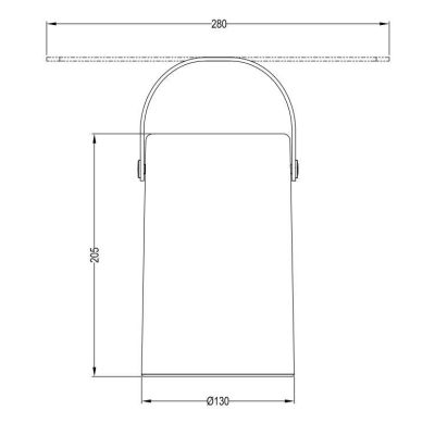 ARUBA LAMPADA DECORATIVA LED 1W LUCE 3000K RGB BATTERIA RICARICABILE IP44 PORTA USB RL - Cristalensi Shop Online