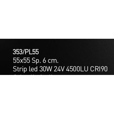 BLOSSOM PLAFONIERA MODERNA 55X55 IN VETRO 4 COLORAZIONI LAVORATA A MANO MADE IN ITALY Familamp - Cristalensi Shop Online