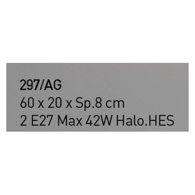 MANHATTAN APPLIQUE MEDIA 60X20 IN VETRO DECORO FOGLIA ORO,RAME O ARGENTO MADE IN ITALY Familamp - Cristalensi Shop Online