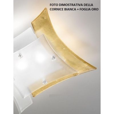 OREGON PLAFONIERA MODERNA CM 54X54 IN VETRO LAVORATO A MANO IN ITALIA 4 COLORI Familamp - Cristalensi Shop Online
