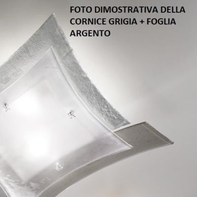 OREGON SOSPENSIONE MODERNA IN VETRO LAVORATO A MANO IN ITALIA 4 COLORI LARGHEZZA CM 105 Familamp - Cristalensi Shop Online