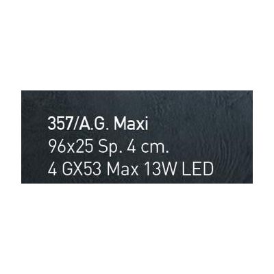 LODGE APPLIQUE GRANDE 96X25 IN VETRO LAVORATO IN ITALIA DECORO FOGLIA ORO O ARGENTO Familamp - Cristalensi Shop Online