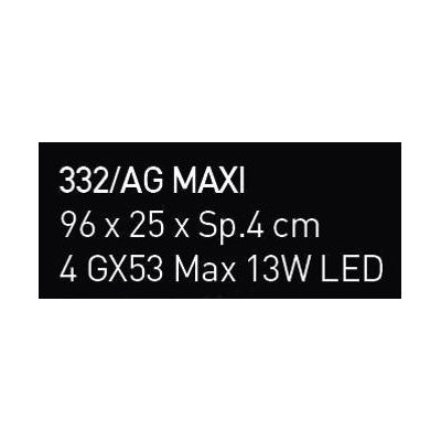 SAN MARCO APPLIQUE IN VETRO CM 96X25 DECORO FOGLIA ORO,ARGENTO O BIANCO MADE IN ITALY Familamp - Cristalensi Shop Online