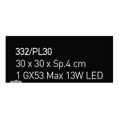 SAN MARCO APPLIQUE IN VETRO CM 30X30 CON DECORO FOGLIA ORO,ARGENTO O BIANCO MADE IN ITALY Familamp - Cristalensi Shop Online