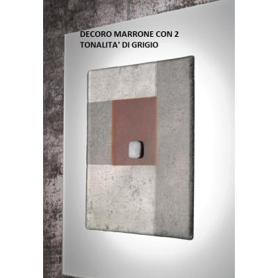 JUPITER PLAFONIERA CM 48X48 MODERNA IN VETRO DECORATO PRODOTTO MADE IN ITALY Familamp - Cristalensi Shop Online