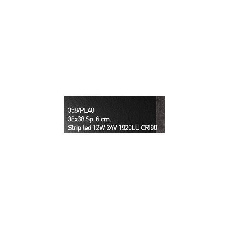 JUPITER PLAFONIERA CM 38X38 MODERNA IN VETRO DECORATO PRODOTTO MADE IN ITALY Familamp - Cristalensi Shop Online