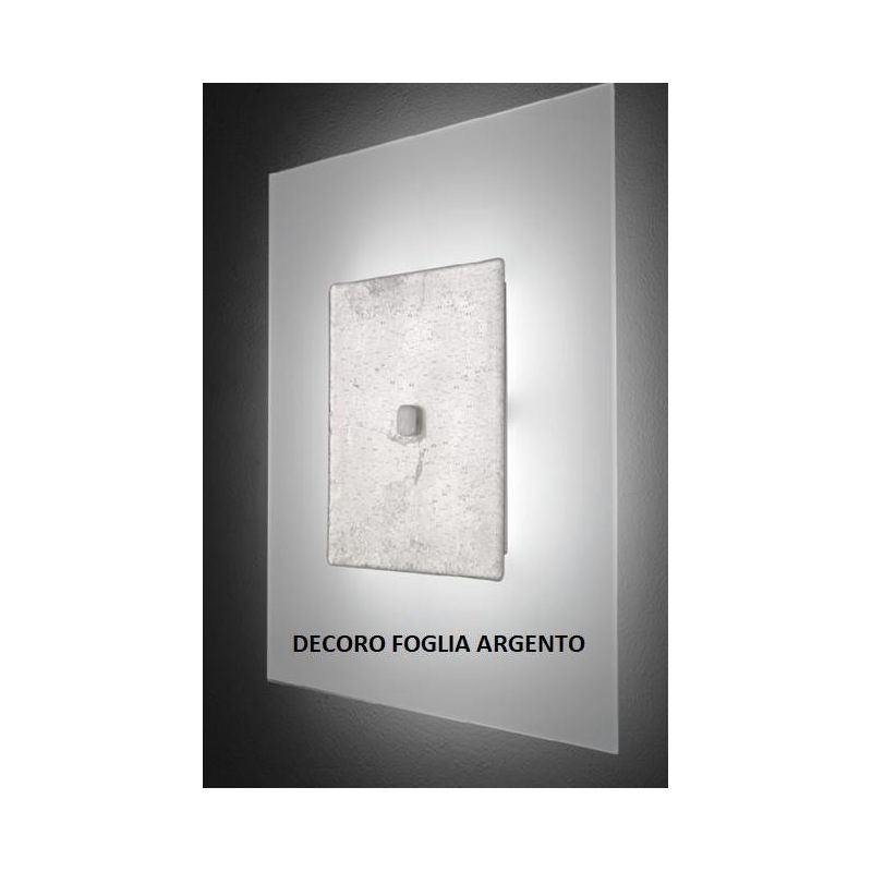 JUPITER APPLIQUE CM 45X20 MODERNA IN VETRO DECORATO PRODOTTO MADE IN ITALY Familamp - Cristalensi Shop Online