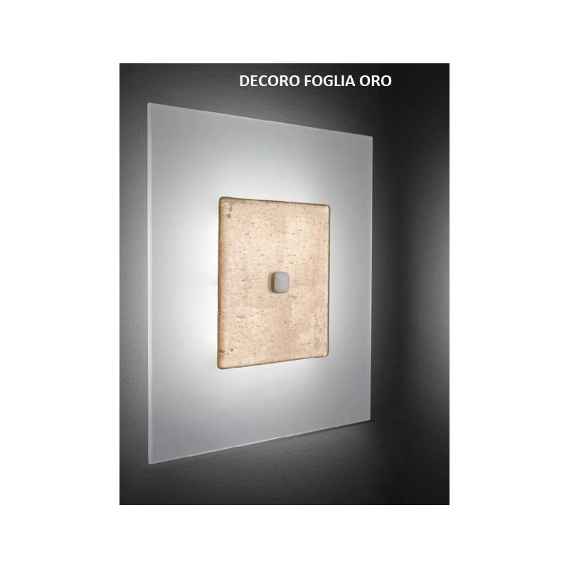 JUPITER APPLIQUE CM 45X20 MODERNA IN VETRO DECORATO PRODOTTO MADE IN ITALY Familamp - Cristalensi Shop Online